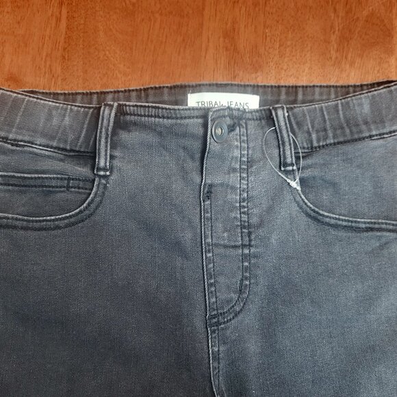 Tribal ~ Sz 4 ~ Audrey Mid-Rise Icon Fit ~ Slip on “Jeans” ~ Excellent Condition - Picture 4 of 10